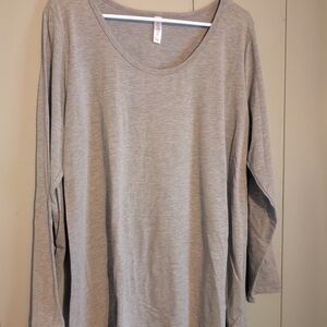 LuLaRoe Heather Gray Long Sleeve Top